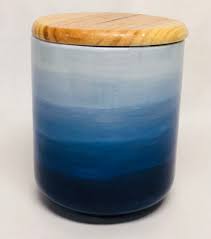 Maybe you would like to learn more about one of these? Modern Canister W Wooden Lid A Maze In Pottery