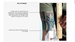 The tattoo policy is in all branches of the military. Marines Ink New Tattoo Rules Cnn Politics
