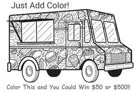 Top 25 truck coloring pages: Food Network Just Add Color Contest Sweepstakesbible
