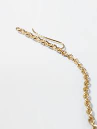 talkative online shop the setting pierce swing chain 3 diamonds 80mm dainty gold chain earring talkative トーカティブ jewelry jewellery earri ピアス ジュエリー チェーン