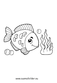 Die fische springen fröhlich aus dem meer. Ausmalbild Fisch Unter Wasser Zum Ausdrucken