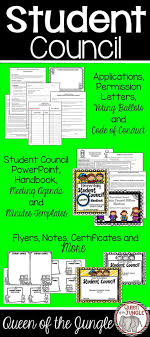 Student Council Packet Editable Everything You Need To Run An Elementary Student Council Student Council Student Leadership Student Council Activities