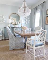 Pale Blue Dining Room Sisal Rug With Valspar Sea Salt Blue Paint Ballard Designs Dining T Country Dining Rooms French Country Dining Room Dining Room Makeover
