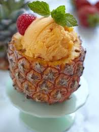 Glace A L Ananas Recette Recette Sorbet Recette Glace Recettes De Cuisine