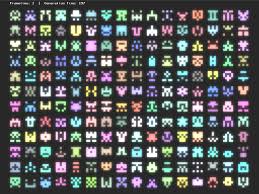 Invaders Corruption Pixel Art Pattern Puzzle Art Pixel Art