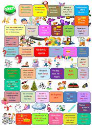 Board Game Present Simple Vs Present Continuous Present Simple Vs Present Continuous Speaking Games Game Presents