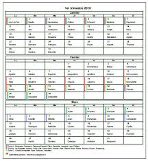 Calendrier 2018 A Imprimer Trimestriel Format Portrait Avec Les Fetes Et Les Vacances Scolaires