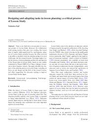There is a pdf version. Pdf Designing And Adapting Tasks In Lesson Planning A Critical Process Of Lesson Study