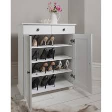 It gives the piece an elegant allure while also bringing a little bit of rustic charm to the mix. Heathfield Shoe Storage Unit In White Noa Nani