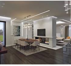 ديكورات ملهمة لمنازلكم On Instagram حبيت فكرة الجدار الفاصل رايكم تقييمكم من ١ ١٠ Home Design Living Room Dining Room Fireplace Home Fireplace