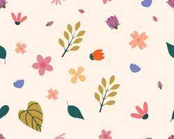 You can also crochet flowers for an everlasting bouquet! Modern Abstract Organic Floral Repeat Pattern Design 2139177 Vector Art At Vecteezy