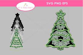 Christmas svg xmas christmas ornaments eps vector vector file halloween silhouettes christmas earrings tooth fairy cute earrings. 3d Layered Christmas Tree Cut File Mandala Tree 1027726 Paper Cutting Design Bundles