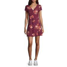 Arizona Short Sleeve Skater Dress Juniors Dresses Casual Fall Elegant Dresses Long Casual Dresses For Women