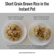 Rinse 3 times before cooking using a ratio of about three to 4 times water taste test a grain for doneness. How To Cook Soaked Brown Rice In Your Instant Pot Cooking With A Full Plate