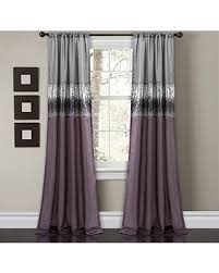 The most common gray bedroom curtain material is cotton. Savings On Lush Decor Night Sky Curtain Panel For Living Dining Bedroom Single 84 X 42 Purple And Gray