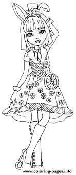 The last thronecoming queen coloring page: Bunny Blanc Ever After High Coloring Pages Printable