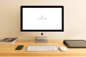 Imac Mockups Imac Imac Desk Setup Mockup
