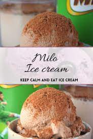 Milo Ice Cream Ice Cream Yummy Food Dessert Malted Milk