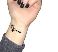 Queens with at least one visible tattoo. The Canvas Arts Temporary King Queen Waterproof Tattoo For Men And Women Wrist Arm Hand 60 X105 Mm Amazon In Beauty