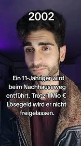 Vor 21 Jahren entführte und ermordete der ehemalige Jurastudent Magnus  Gäfgen ( Hat sich 2014 zu Thomas David Lukas Olsen umbenannt) den damals  elfjährigen Jakob von Metzler, einen Sohn der ...