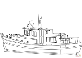 Disegno Di Yacht Peschereccio Da Colorare Disegni Da Colorare E Stampare Gratis