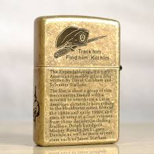 Japanese Antique Brass The Expendables Zippo Lighter Limited Edition Sức Khỏe