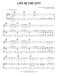 The Lumineers Life In The City Sheet Music Notes Chords Score Download Printable Pdf Sheet Music Notes The Lumineers Sheet Music