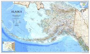 Each angle of view and every map style has its own advantage. National Geographic Alaska Map 1994 Side 1 Maps Com Com