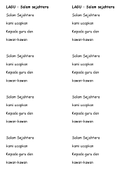 Examples of translating «sejahtera» in context: Minggu 1 Salam Sejahtera