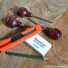 Now, it's time to glue the rubber to your wood pieces to make the actual stamps. How To Make Stamps At Home Fun Easy Tutorial Hello Little Home