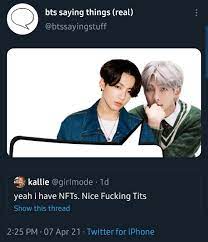 Jk Rm Nfts In 2021 Supportive Sayings Bts