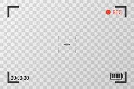 Camera View Viewing Images Visual Screen Focusing Video Recording Screen On A Transparent Video Design Youtube Youtube Design First Youtube Video Ideas