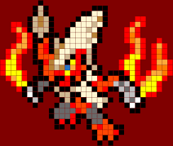 Mega Blaziken Perler Bead Pattern Bead Sprite Parlmonster Parlmonster Pokemon Pokemon