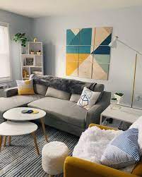 With the yellow tone, the place will gain some fun, playful, and warm look. 15 Teal And Grey Living Room Ideas