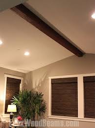 Diy Beam Installation In The Family Room Faux Wood Workshop Faux Beams Faux Ceiling Beams Faux Wood Beams