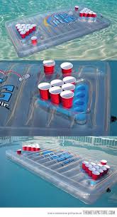 Inflatable Beer Pong Table Summer Pool Party Lake Fun Pool Party Adults