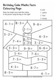 Birthday Colouring Pages Math Facts Math Math Work