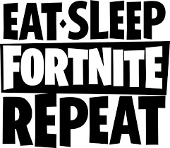 Fortnite battlefest font subfamily identification: Eat Sleep Fortnite Video Game Sticker Tenstickers