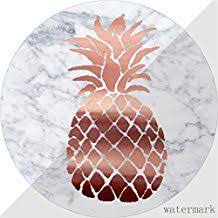 Make a stylish statement with hair stylist business cards from zazzle. Rose Gold Marble Pineapple Background Novocom Top