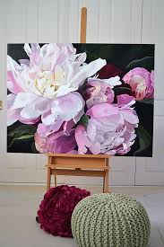 Olivia Jenny Fusca Paintings Sydney Artist Floral Painting Flower Painting Canvas Floral Wall Art