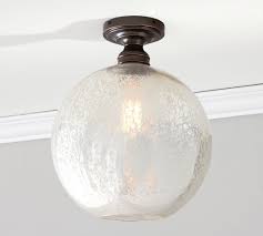 Choose from three unique options to attach your pendant to the ceiling. Mercury Glass Globe Flush Mount Pottery Barn
