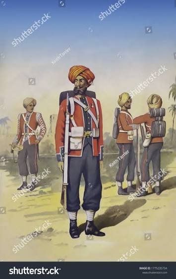 Historic Indian Army Uniform Soldier 15th Stock Illustration 1775235734 | Shutterstock