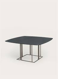 Shakedesign Tables And Desks Frame Square Fixed Table With Light Bronze Metal Structure Wooden Top T150 Noir In 2020 Coffee Table Coffee House Design Home Living Room