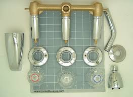 Modern faucets can have different flow functions which can make a simple shower much more enjoyable. Three Handle Tub Shower Faucet Sets Three Affordable Designs Retro Renovation