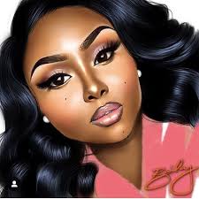 Black Art Black Female Cartoon Pin On Black Art