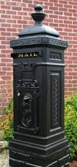 The aluminum will also never. Mailbox Cast Aluminum Metal Rust Free Postal Mail Box Pedestal Post Secure Black Mailboxes Slots Mail Slot