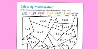 Colour By Multiplication Activity Worksheet Multiplication Activities Multiplication Multiplication Worksheets
