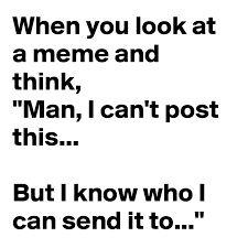 What is the meme generator? When You Look At A Meme And Think Man I Can T Post This But I Know Who I Can Send It To Post By Damon Lindsay2 On Boldomatic
