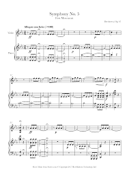 9 in d minor, op. Beethoven Symphony No 5 First Movement Allegro Con Brio Extract Sheet Music For Violin 8notes Com Free Violin Sheet Music Sheet Music Violin Music
