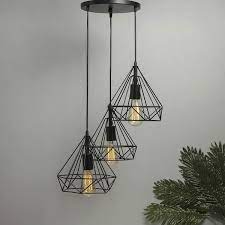 Chandelier Black Diamond Hanging Pendant Light Chandelier Decor Cluster Pendant Lighting Pendant Light